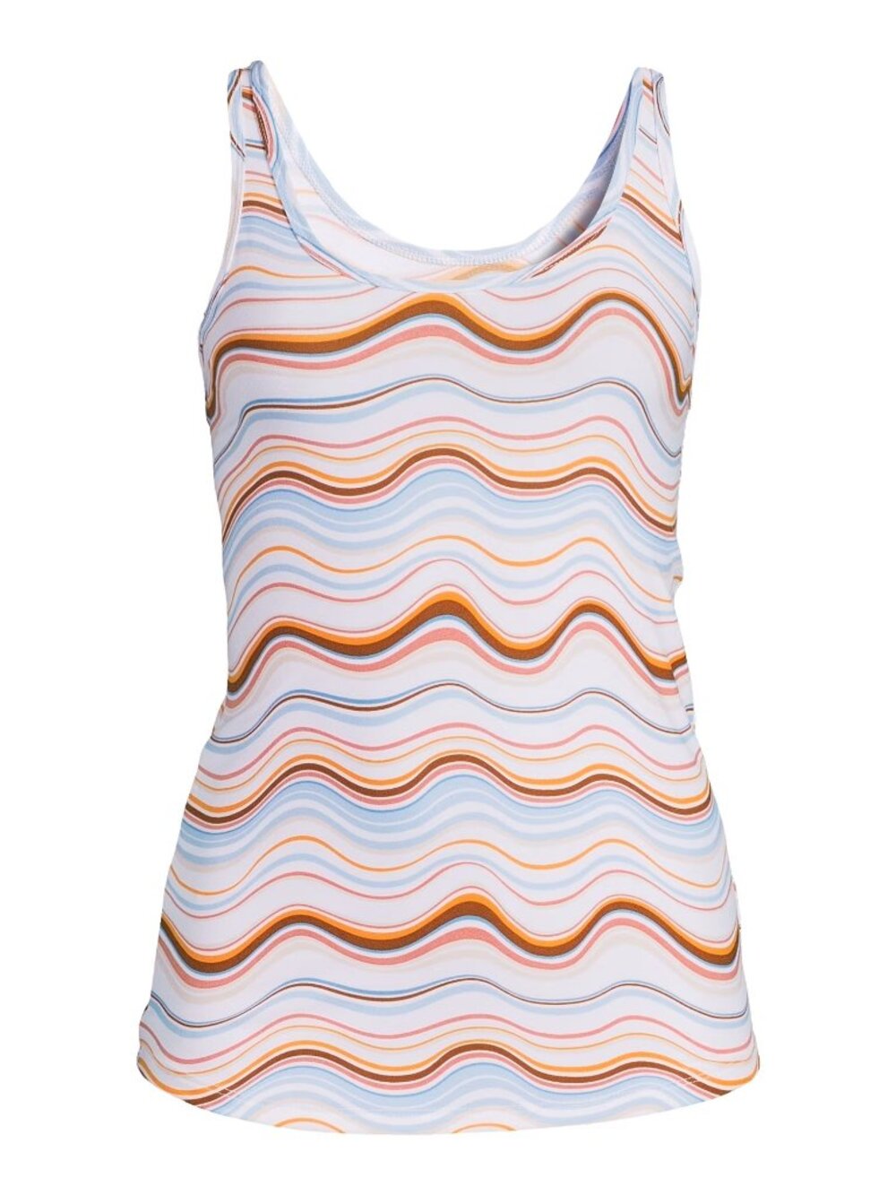 No Boundaries Juniors Scoop Neck Tank, color: Swirl Print
